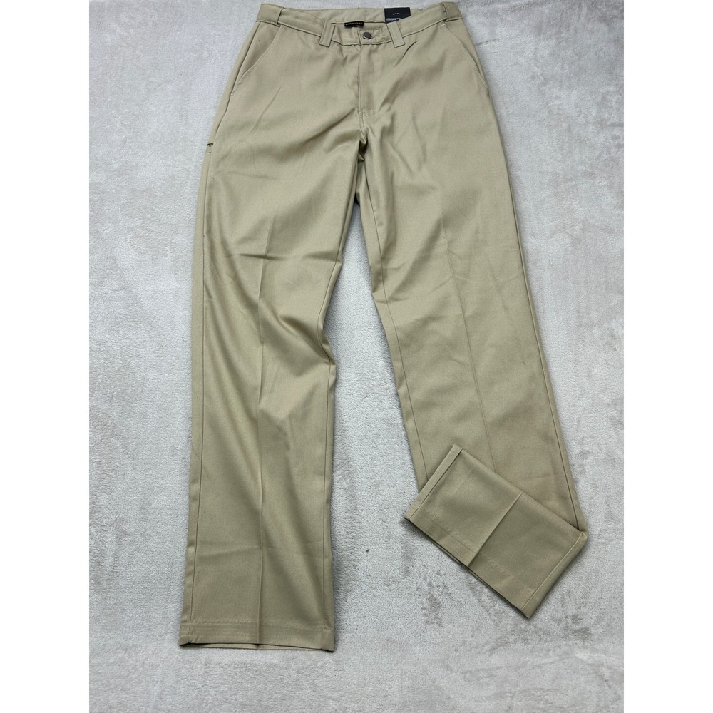 Dickies Flex Work Pants Mens 32x34 Tan Khaki Straight Leg Utility Workwear NWT
